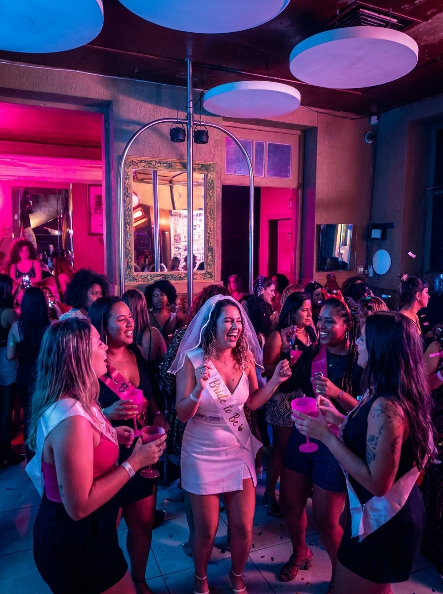 Celebração feminina sofisticada