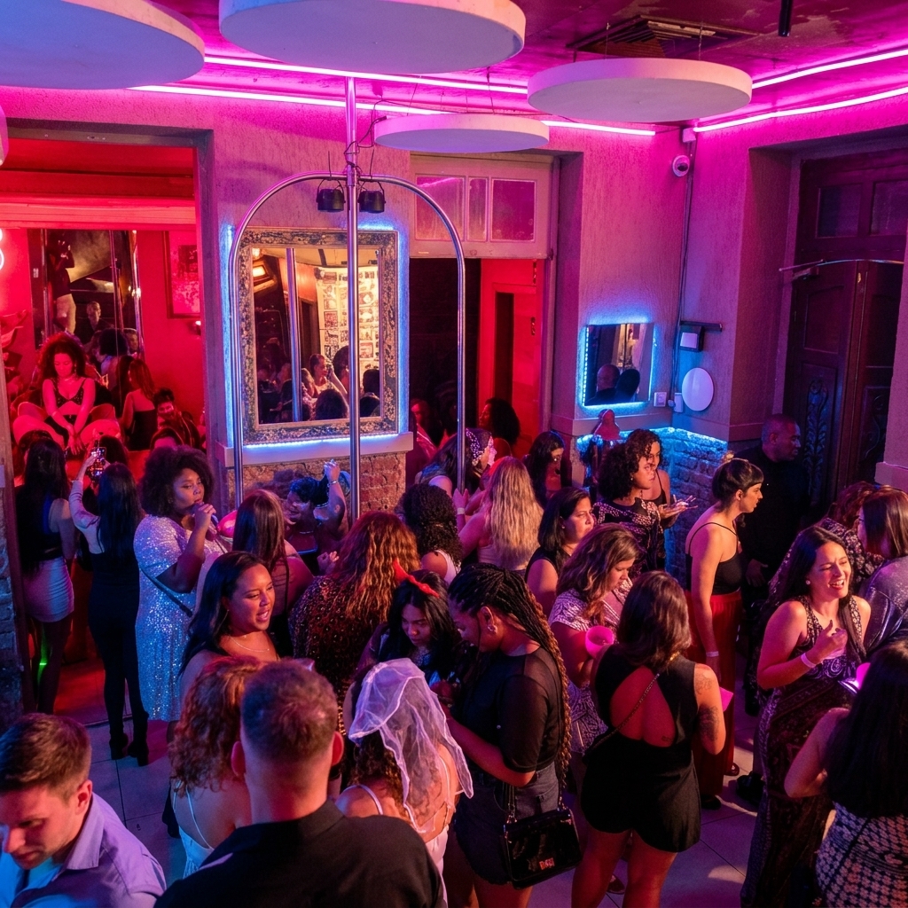 Mulheres reunidas em um encontro do Clube